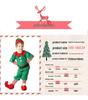 Kids' Christmas Elf Costume - Unisex Parent-Child Green Cosplay Outfit for Holiday Parties