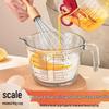 Large Capacity Heat-Resistant Glass Measuring Cup with Handle for Baking and Microwave Use