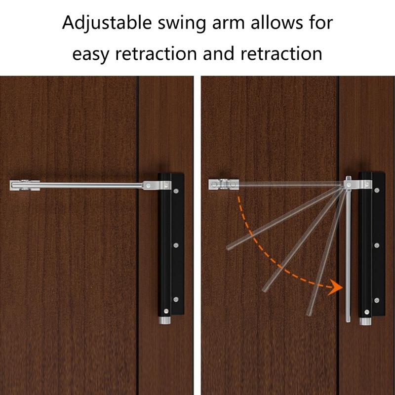 Automatic Door Closers Hinge Adjustable Closing Door Hinge Safety Spring Door Closers Lightweight Buffer Closing Device