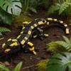 Creative Fire Salamander Building Blocks Set, Articulated Lizard Model Kit, Educational STEM Toy for Desk Decor & Birthday Gifts
