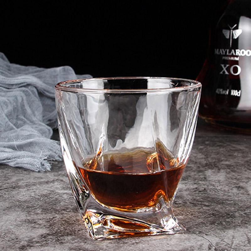 10.3oz 300ml European Style Crystal Whisky Glass Creative Barware for Cocktail Transparent Beer Tequila Glasses Drinkware Party