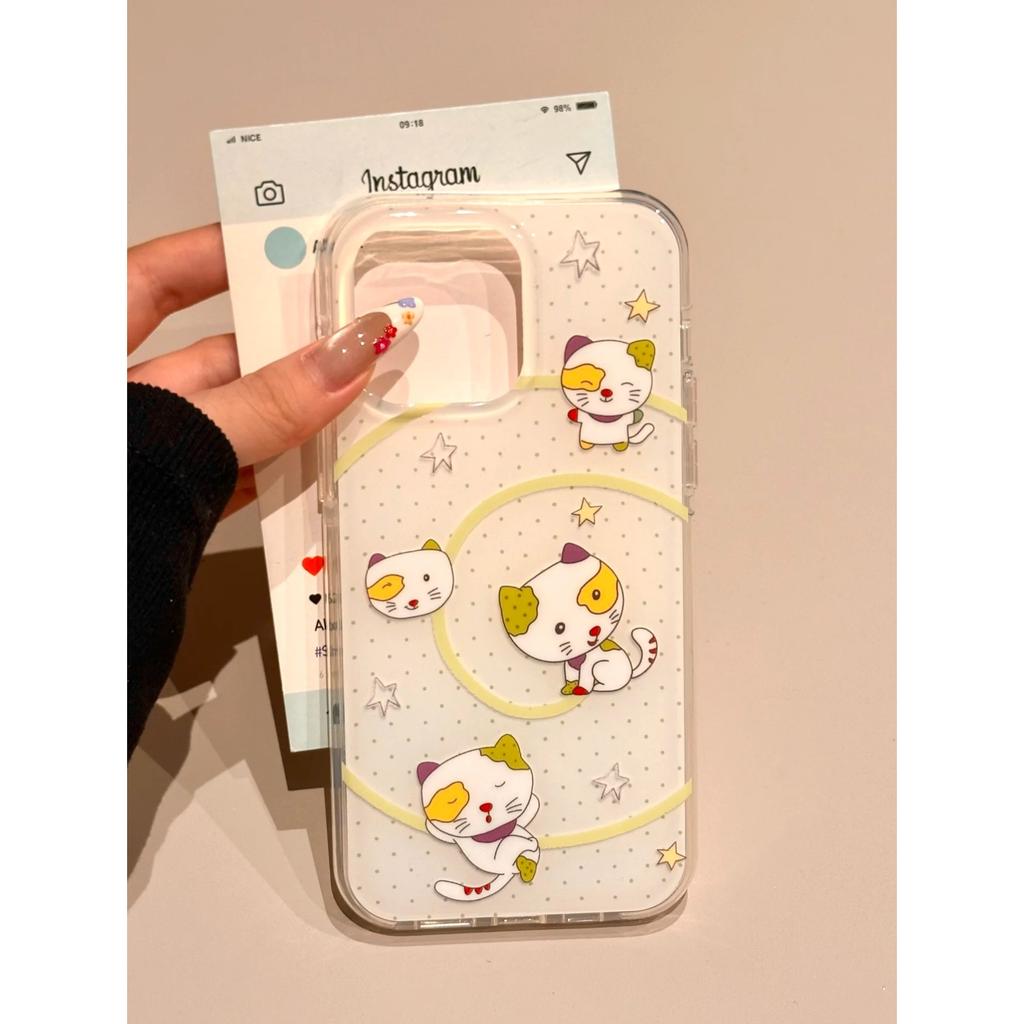 Single Layer Funny Cat for Apple 16promax/15/14/13 All-inclusive Mobile Phone Case for IPhone15p
