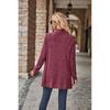 2026 Autumn New Women's Solid Color Ribbed Brushed Casual Long-Sleeve Cardigan Jacket