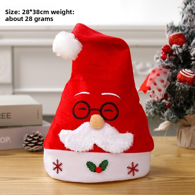 Christmas Decorations Christmas Hat Santa Claus Lamp Non-woven Hat Christmas Gift