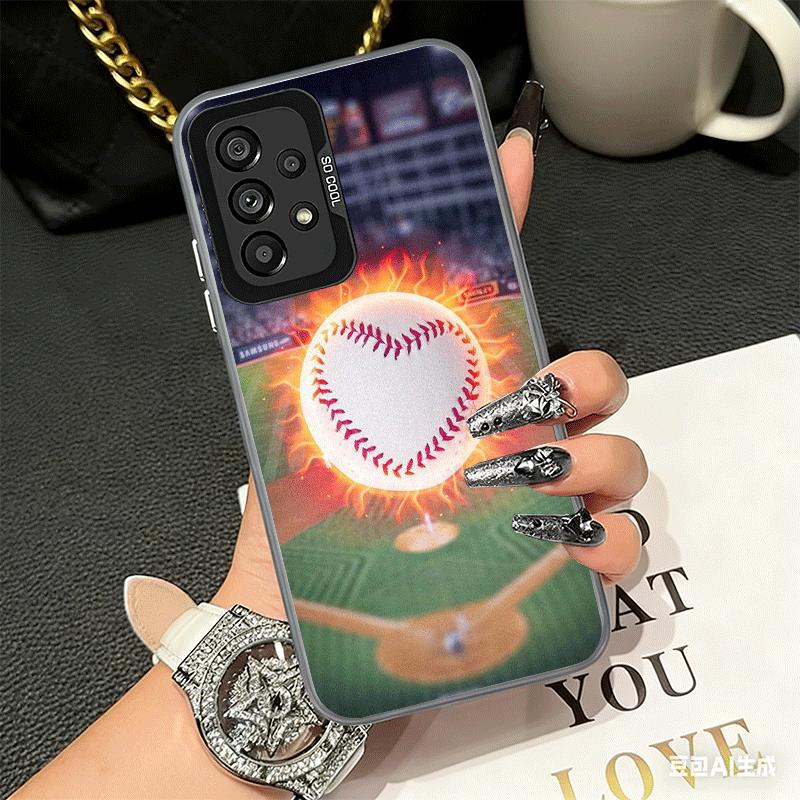 Baseball Sport Soft Phone Case for Samsung A17 A16 A15 A14 A13 A57 A56 A55 A54 A53 A37 A36 A35 A34 A33 A26 A25 A24 A23 A52