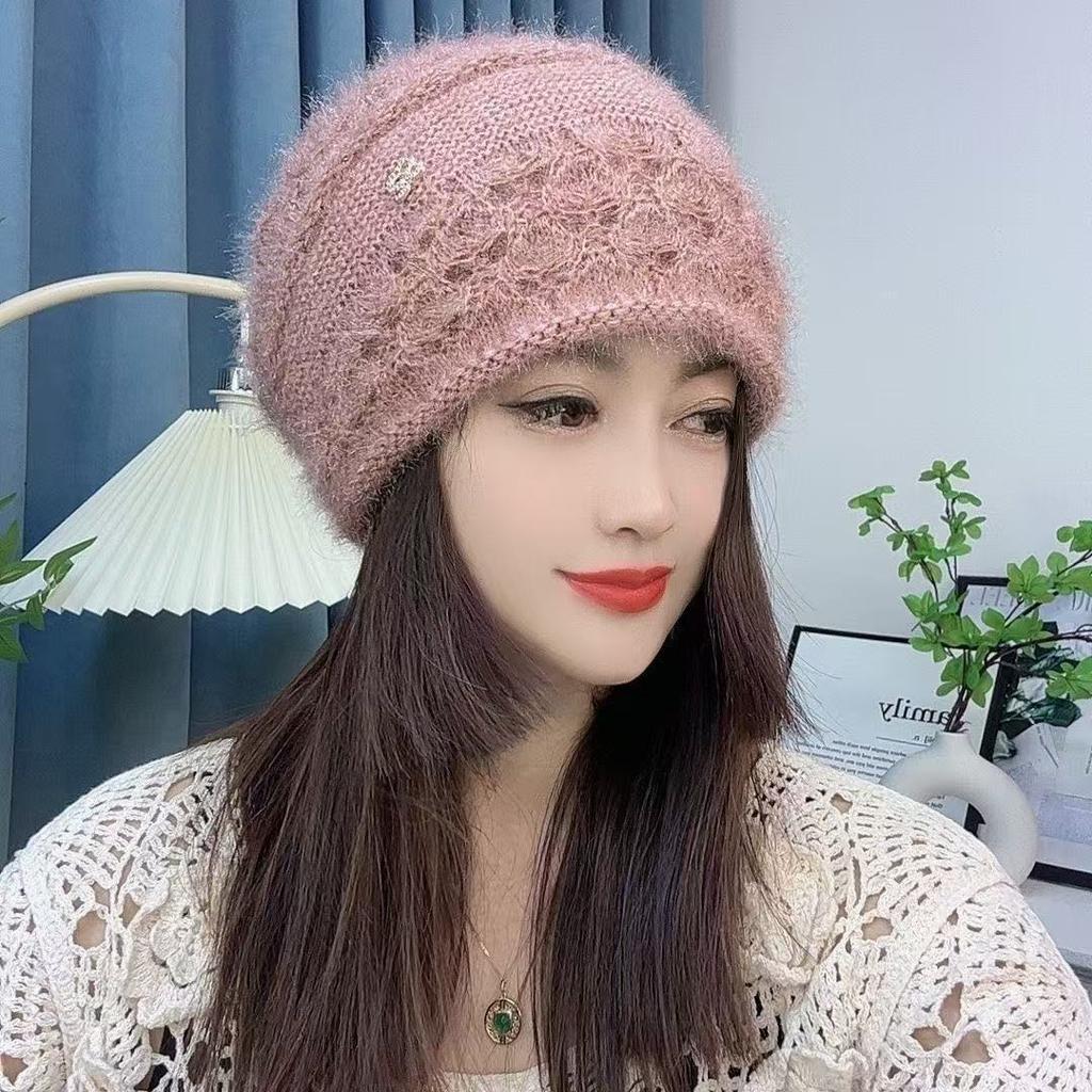 Fashion Hats Winter New Arrival Double-layer Handmade Knit Beanie - Extra Thick and Warm for Women
