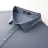 FIRS Men's Wool & Silk Blend Thickened Brushed Long Sleeve Polo Shirt