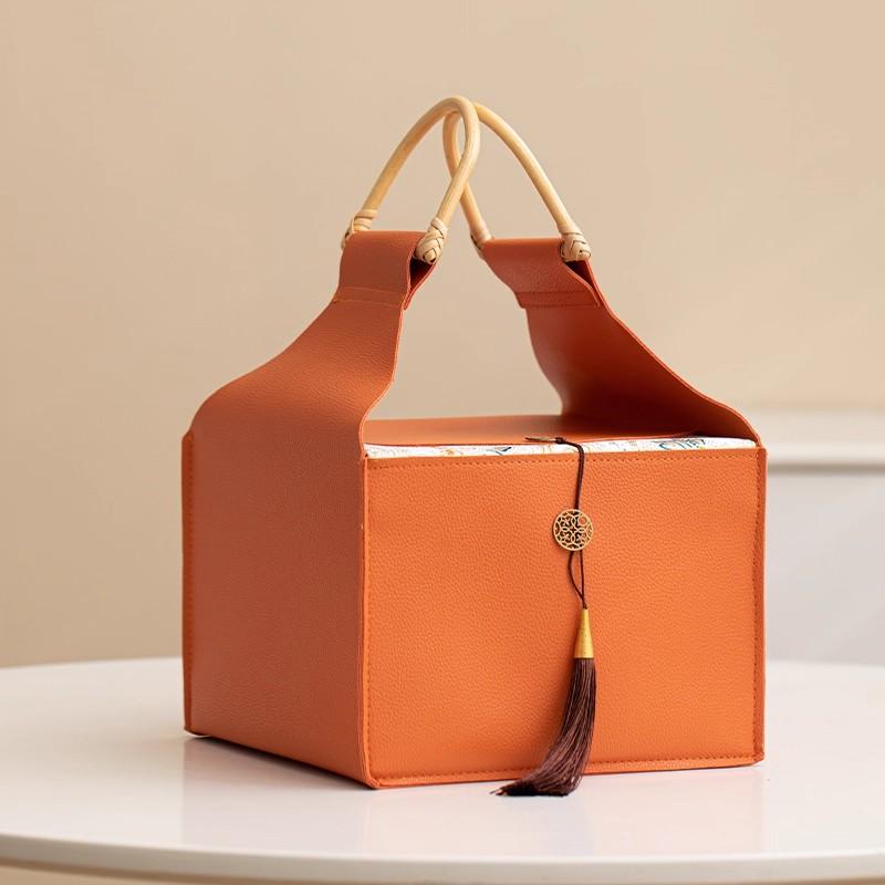 

Luxury Leather Gift Box Elegant Wedding Candy Box, Premium Packaging for Coffee, Tea, Sweets, Bridal Souvenirs Empty Gift Box