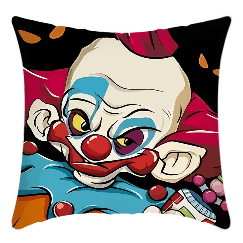 

Cartoon Halloween Decorative Pillowcase Polyester Print Pillow House Sofa Cushion Cover 45 * 45Cm pillowcase