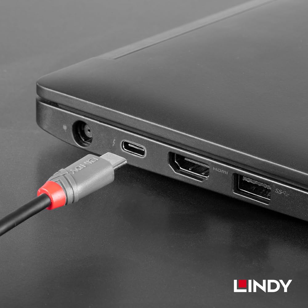 LINDY 1m ANTHRA LINE to Cable USB2.0 Type-C Type-B (Model Number 36941)