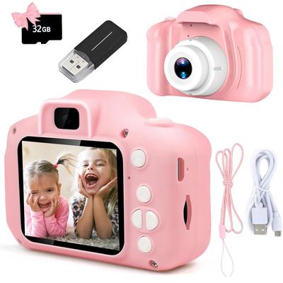 Non-Toxic Kids Camera Toys Mini Hd Digital Video Selfie Cameras Portable Outdoor Pography Educational Toy For Children Christmas Gifts