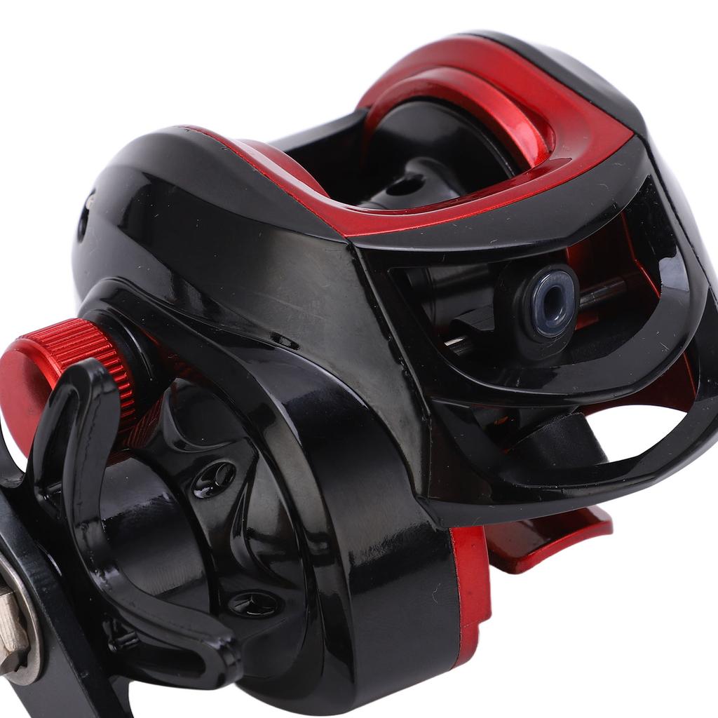 Fishing Reel LK201 Plastic/Aluminum Alloy Black Red Magnetic Brake Standard Right/Left Hand Exquisite Fishing Casting Reel Wheel