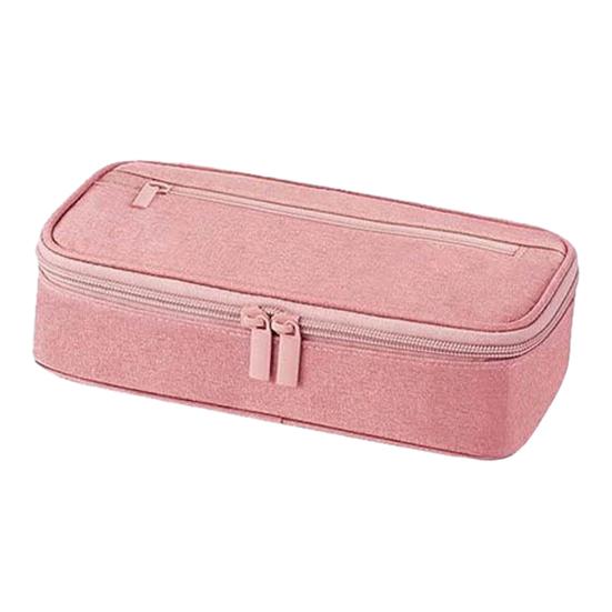 Organized Pen Storage Multi-compartment Pencil Case, Large Capacity Durable Stationery Organizer Functional Classroom Accessory Compact Wear-resistant