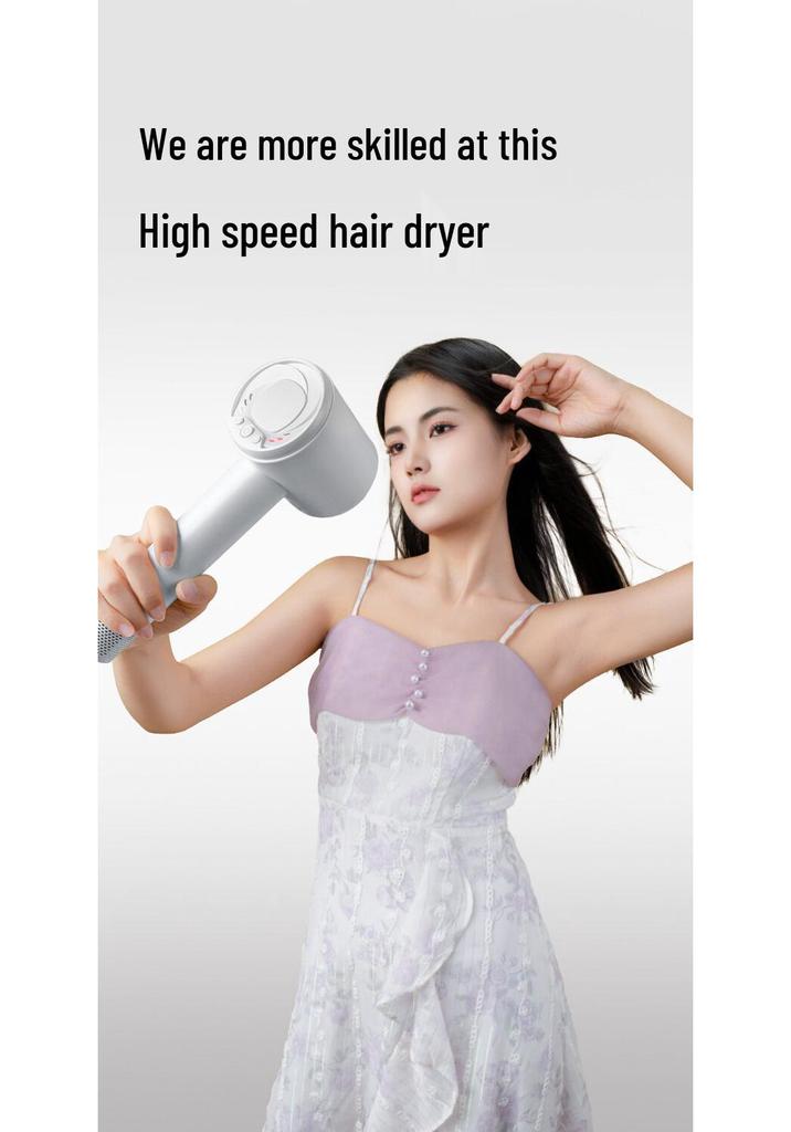 High-Speed 1500W Quiet Hair Dryer with Plasma Care for Quick Drying