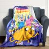 1Pc Adventure Time Characters Blanket For Couch Bed Plush Cozy Fuzzy Blanket Super Soft Warm Blankets For Fall And Winter 0918150