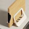 Plastic Pot Lid Storage Rack Breathable Mold-resistant Chopping Board Organizer Stable Space Saving Pot Cover Shelf Pantry