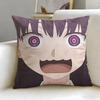anime Kaii to Otome to Kamikakushi Cushion Cover Soft  EasyWash Pillow Case  Versatile for Couch Bed Travel and Office