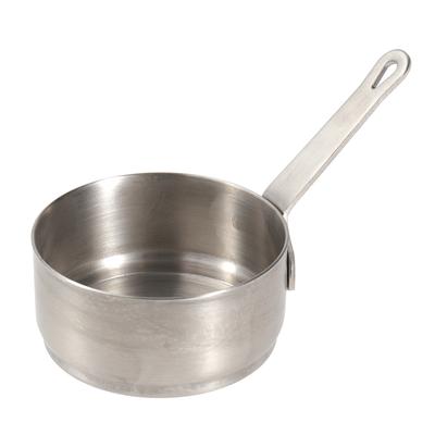1pc Mini Heating Pot Stainless Steel Soup Pot Milk Butter Sauce Pan with Handle (Size L) Non Stick Pan
