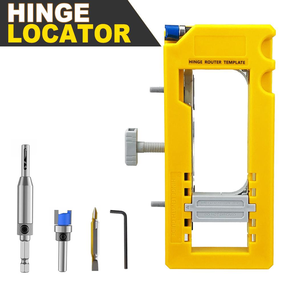 Plastic Hinge & Door Lock Hole Positioner, Drilling Locator for Hardware Installation