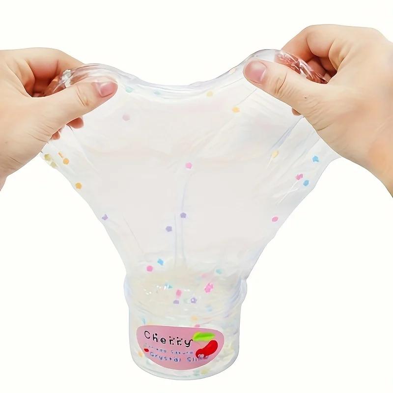 1 Stk. Kristallschlamm Schleim Fruchtschlamm Kokosschlamm Weiche Keramikchips Fruchtscheibe Farbschlamm Dekompressionsspielzeug Wassermelone Zitrone Kirsche