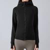 Sportswear sweater jacket autumn and winter new jacket zipper hooded fleece long-sleeved running yoga clothes top versatile