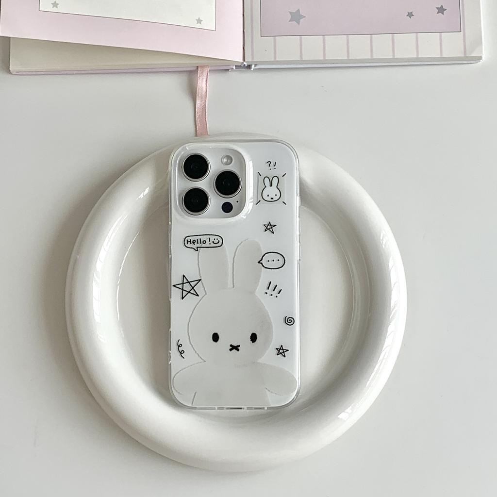 Silent Rabbit for Apple 17promax Mobile Phone Case 14 for IPhone13/16 Soft Glue 12/78pXR/xs