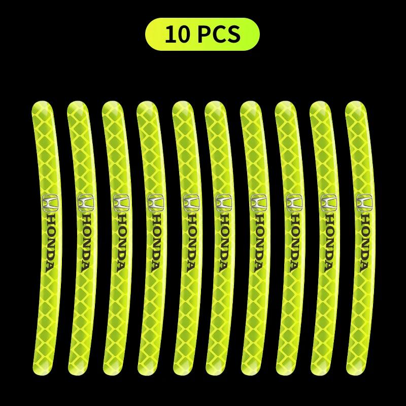 Reflective Strips Car Motorcycle Wheel Hub Stickers Car Styling Decal Sticker For Honda CBR300RR CBR600RR CBR1000RR CBR500R akn256