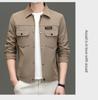 2024 Spring Men's Lapel Long Sleeve Casual Soft Jacket