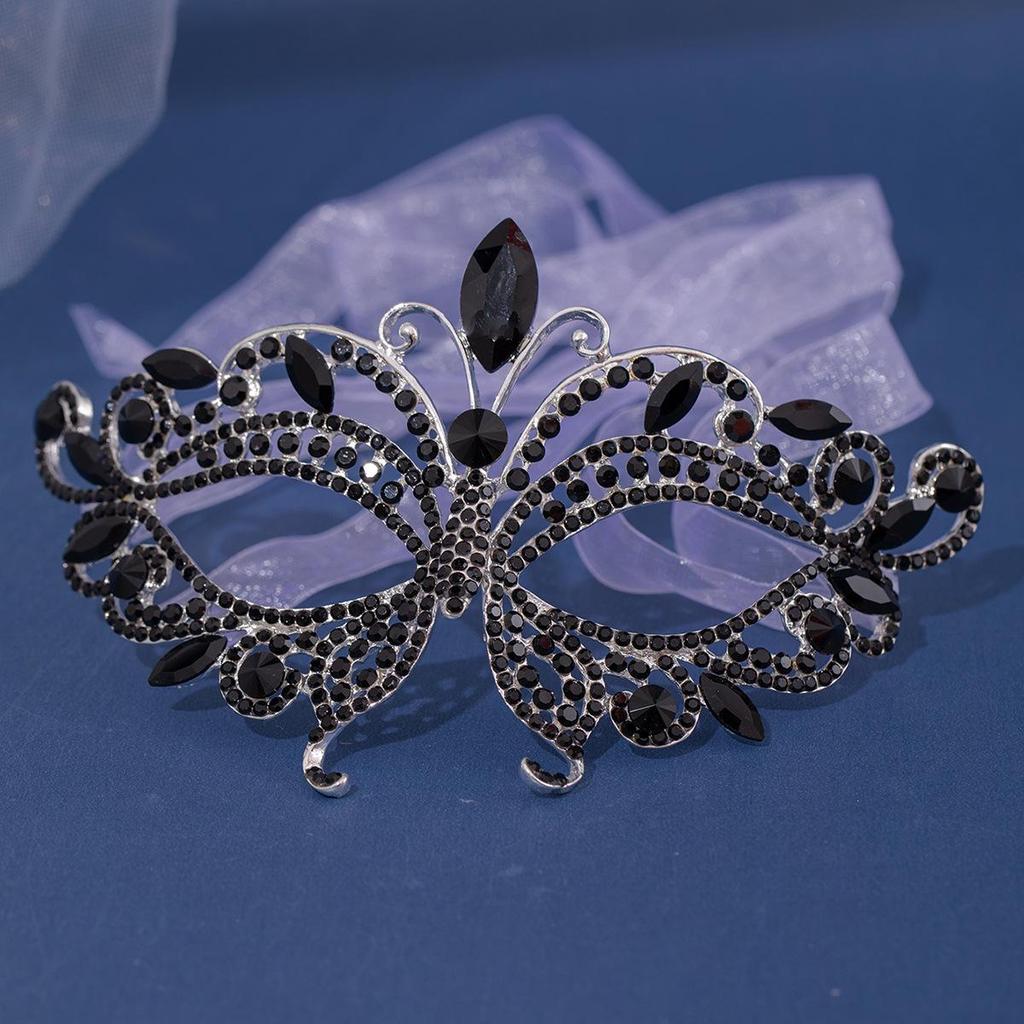 Small Batch Custom European & American Masquerade Mask with Rhinestone Tassels for Weddings & Parties