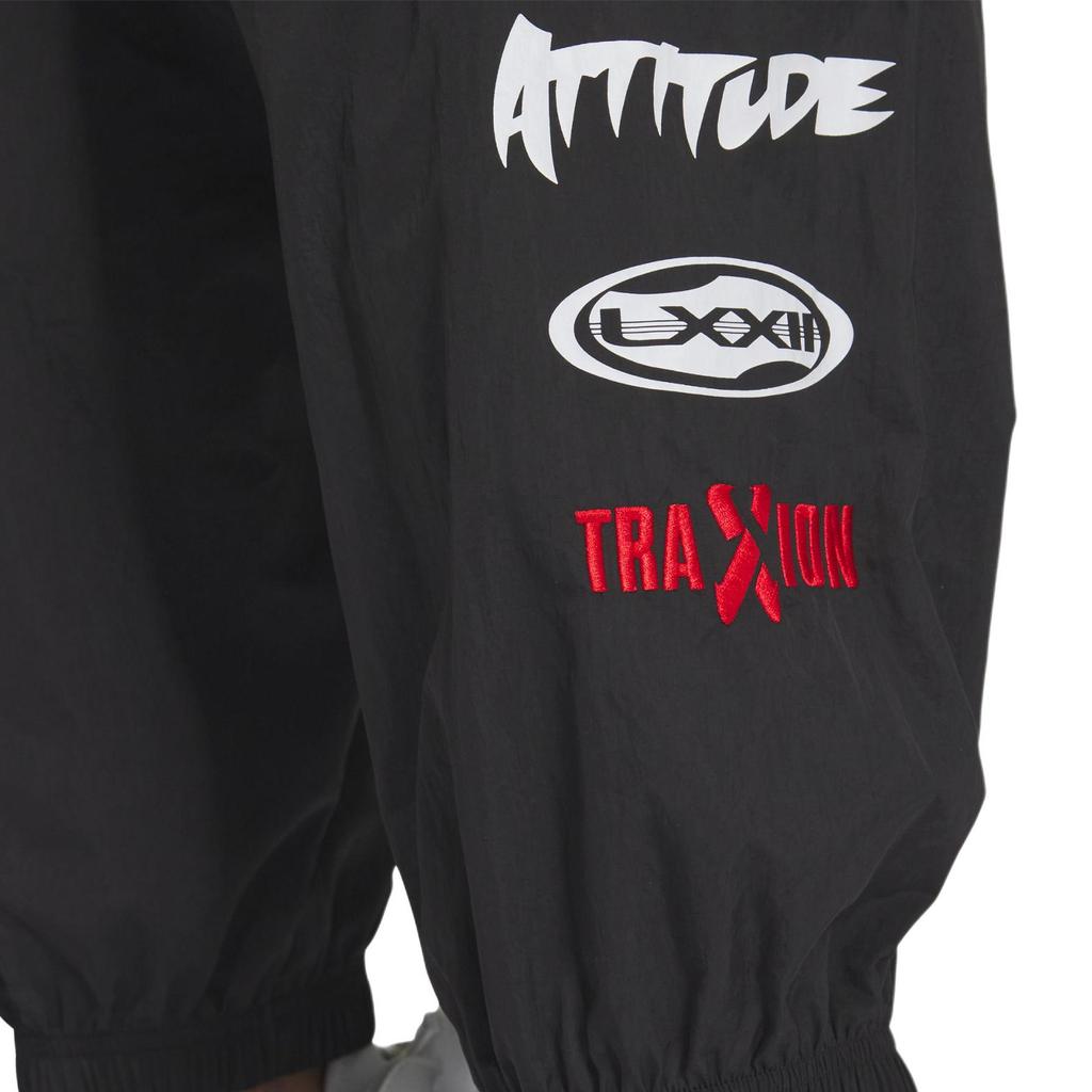 Adidas Originals Tracksuit Series Motorcore Bottoms Retro Sports Motorcycle Style Side Stripe Cuffed Loose Knit Pants Men Bottoms Black White JL8414