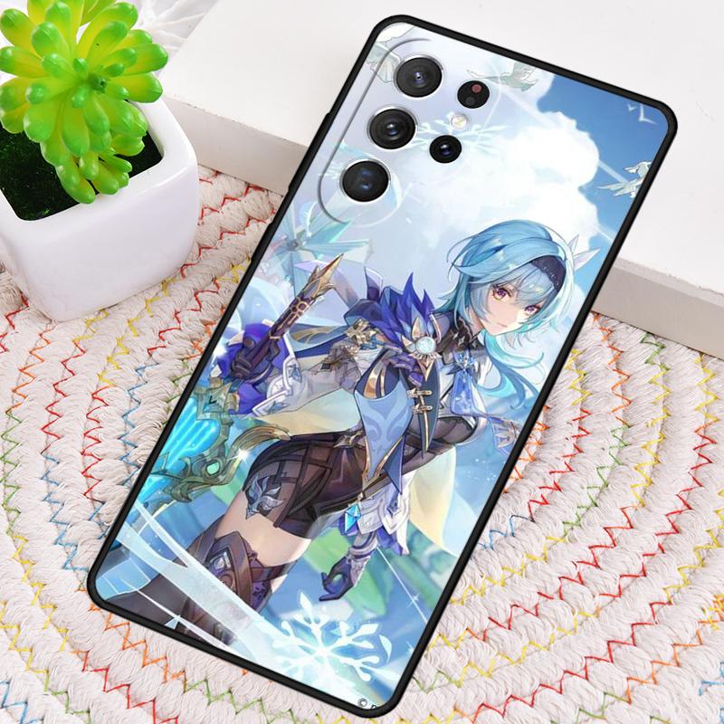 Genshin Impact Eula Game Silicone Phone Case For Samsung Galaxy Note 10 Pro S26 S25 S24 S23 S22 S21 Plus S25Ultra Capa Cover