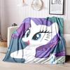 Rarity Little Pony Blanket Suitable All Seasons Soft Comfortable Sofa Office Home Blanket Holiday Gift Blanket Suitable For All Seasons Blanket