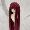 Neue Perücke für 13 & 14 & 16 BJD Puppen mit Pony Lange Gerade Perücke Mädchen DIY Make-up Zubehör