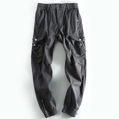 Good Quality Goods Exported Export US Men Leisure Cargo Pants Tail Order Cattle Goods Big Brand Label Cutting Multi-Pocket Pants