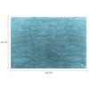 Premium Anti-Slip Microfibre Bathmat - 60cm x 40cm, Dusty Turquoise, Rectangular