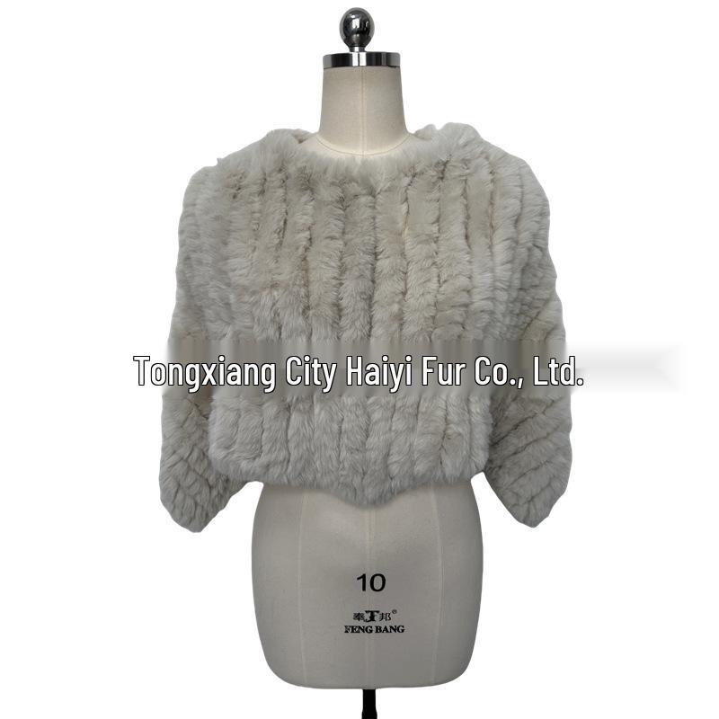 Eco-Friendly Women's Faux Fur Warm Cape Shawl