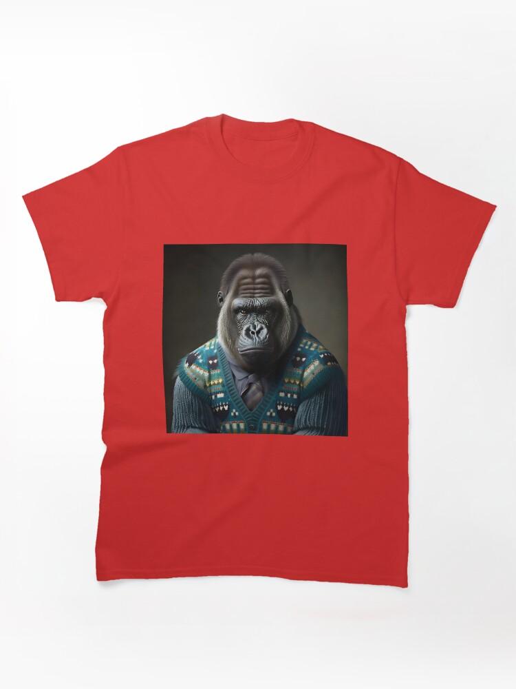 Gorilla Tag Gorilla in a Sweater - Animal Art Classic Unisex T-Shirt