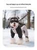 Reflective Four-Legged Cotton Dog Coat for Cold Weather