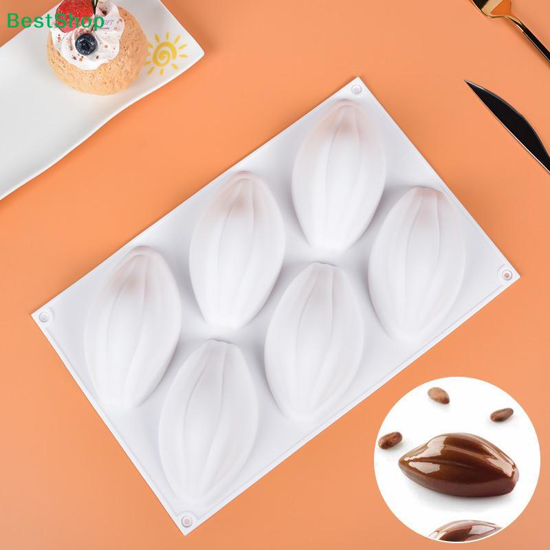 6 Cavitys Olive Pastry Silicone Cake Mold Chocolate Mold Baking Cake Decoration Mousse Dessert Bakeware Home DIY