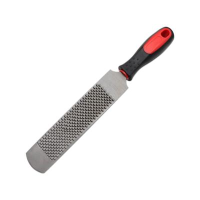 1 bit hovrasp, hästskofil med gummihandtag, hovslagare i kolstål för häst/get/ko/åsna/djur klövar, slitstark