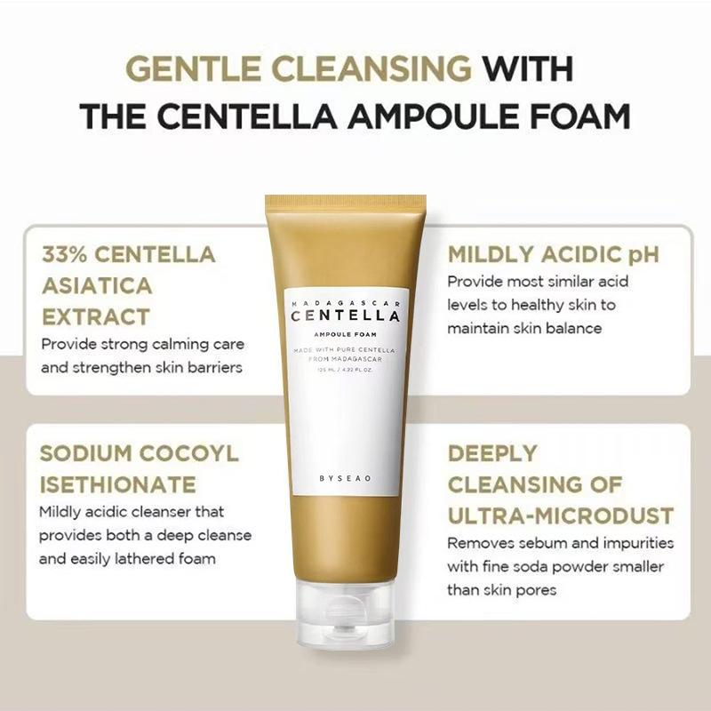 Centella Asiatica Deep Cleansing Amino Acid Face Wash - Soothing Oil Control Cleanser
