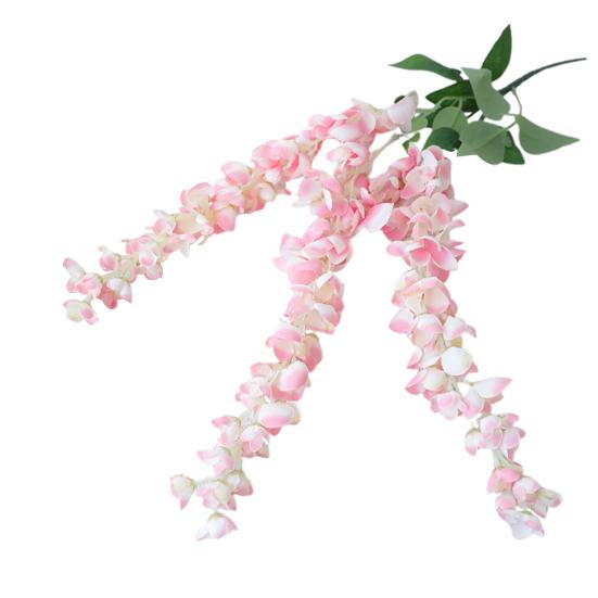 

Искусственные подвесные цветы, реалистичные поддельные цветы, лозы, устойчивые к погодным условиям, искусственные цветы для подвесной корзины, арки, внутреннего и наружного украшения розовый