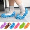 4/6pcs Washable and Reusable Microfiber Mop Slippers,Dust-Repellent and Easy-to-Clean Shoes Cover for Bathroom and Bedroom
