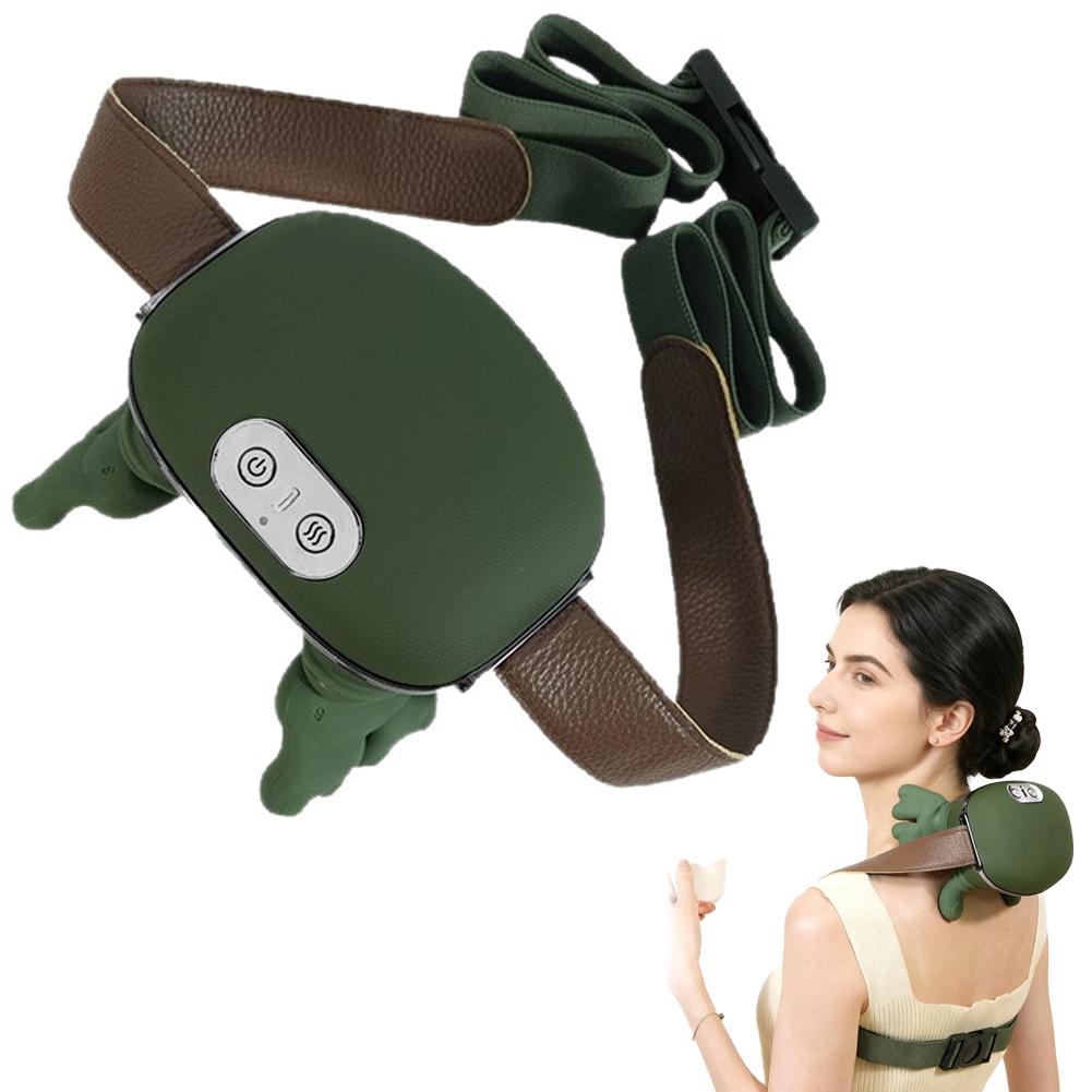 Wireless Portable Neck and Shoulder Massager with Heat, Lightweight Neck Back Massager with Deep Kneading, Simulate Hand Massage