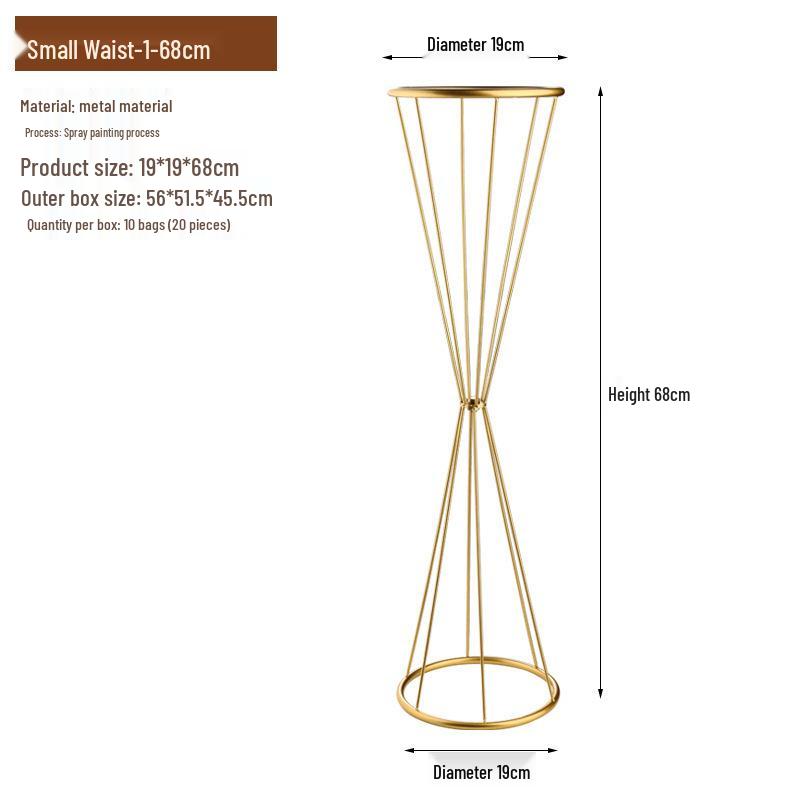 Metal Tabletop Floral Arrangement Stand for Weddings and Events