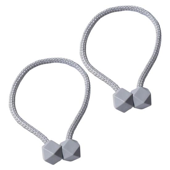 

1 пара магнитных крючков для штор, подхваты для штор, однотонные, износостойкие, легко устанавливаемые шторы серый