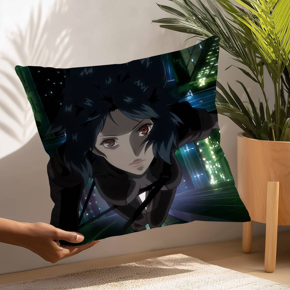 G-Ghost in The S-Shell Pillow Case Plush Fabric Soft  Pillowcase Double Sided Print Cushion Cover Household Gifts