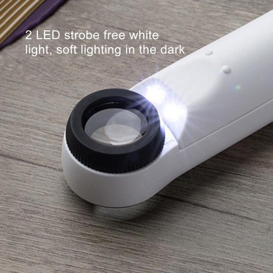 Microscopio portatile ingrandimento 40X con LED microscopio ad alta chiarezza gioielli