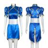 Chun-Li Qipao Swimsuit Cosplay Costume - Street Fighter Chinese Lion Dance Performance Outfit
