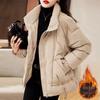 Women's 2025 Hot Style Red Thickened Down Cotton Jacket